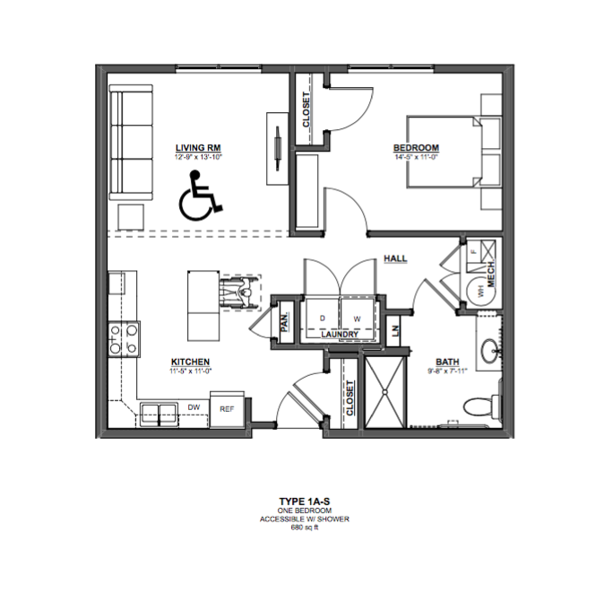 One Bedroom Apartment Cornerstone Village Pittsburgh, PA